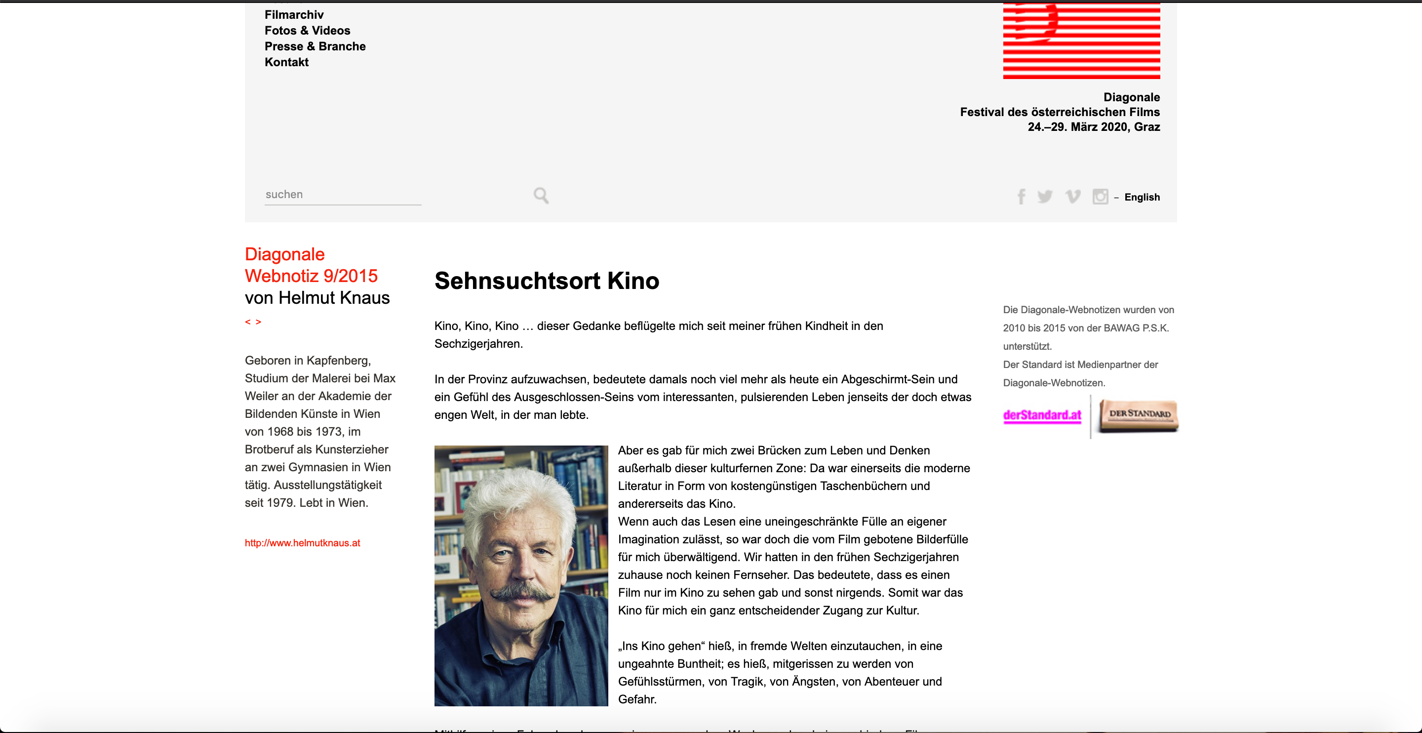 Diagonale Webnotiz Vorschau